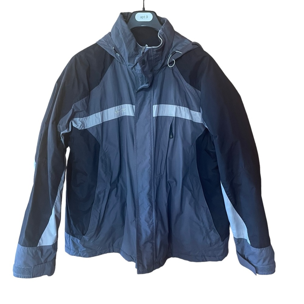 Columbia Zip Up/Velcro Winter Hooded Jacket